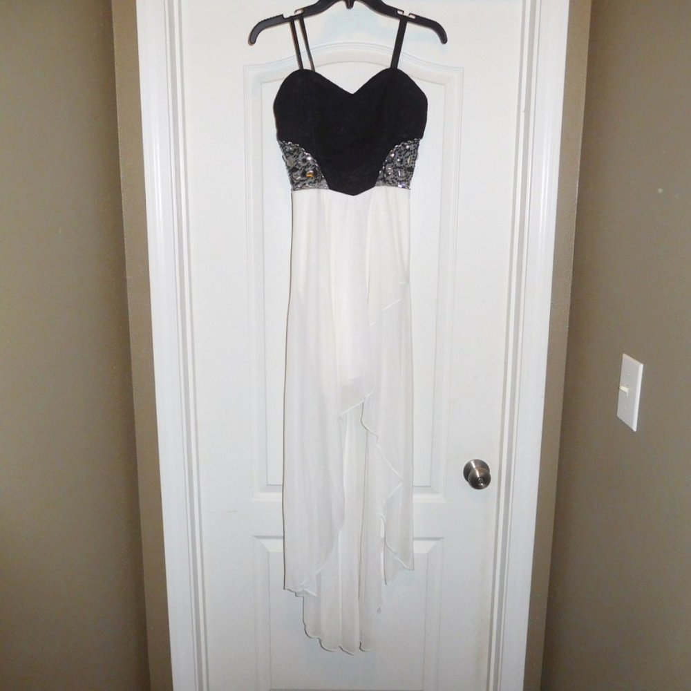 Blondie Nites Asym/Jewels Dress 7 NWT